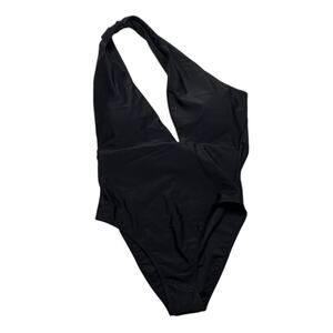 Frederick's of Hollywood Sardinia One Shoulder Swimsuit Black Size Small